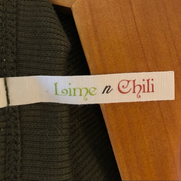 Lime And Chili Army Green Dress - Picture 4 of 4